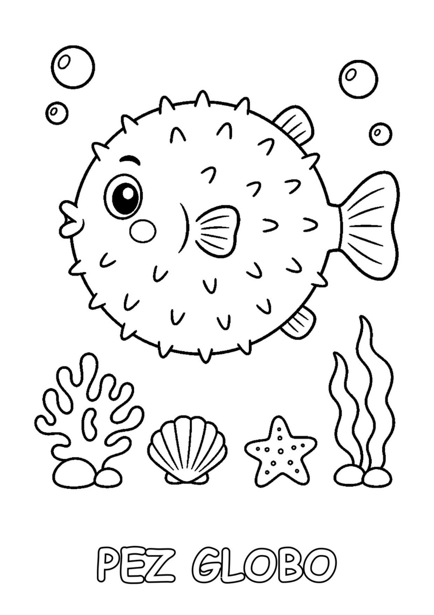 Animales Marinos para Colorear - BailyKids