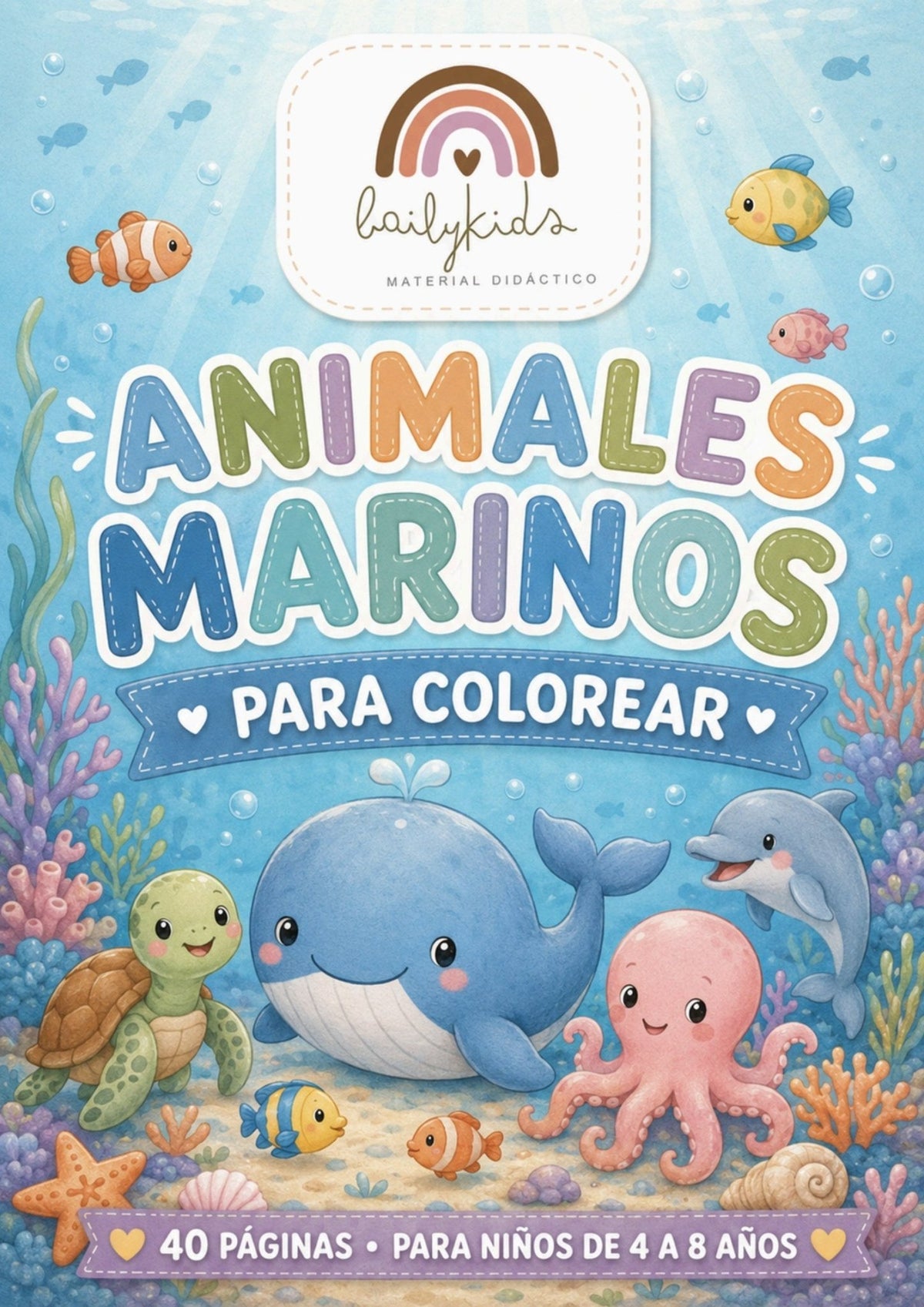 Animales Marinos para Colorear