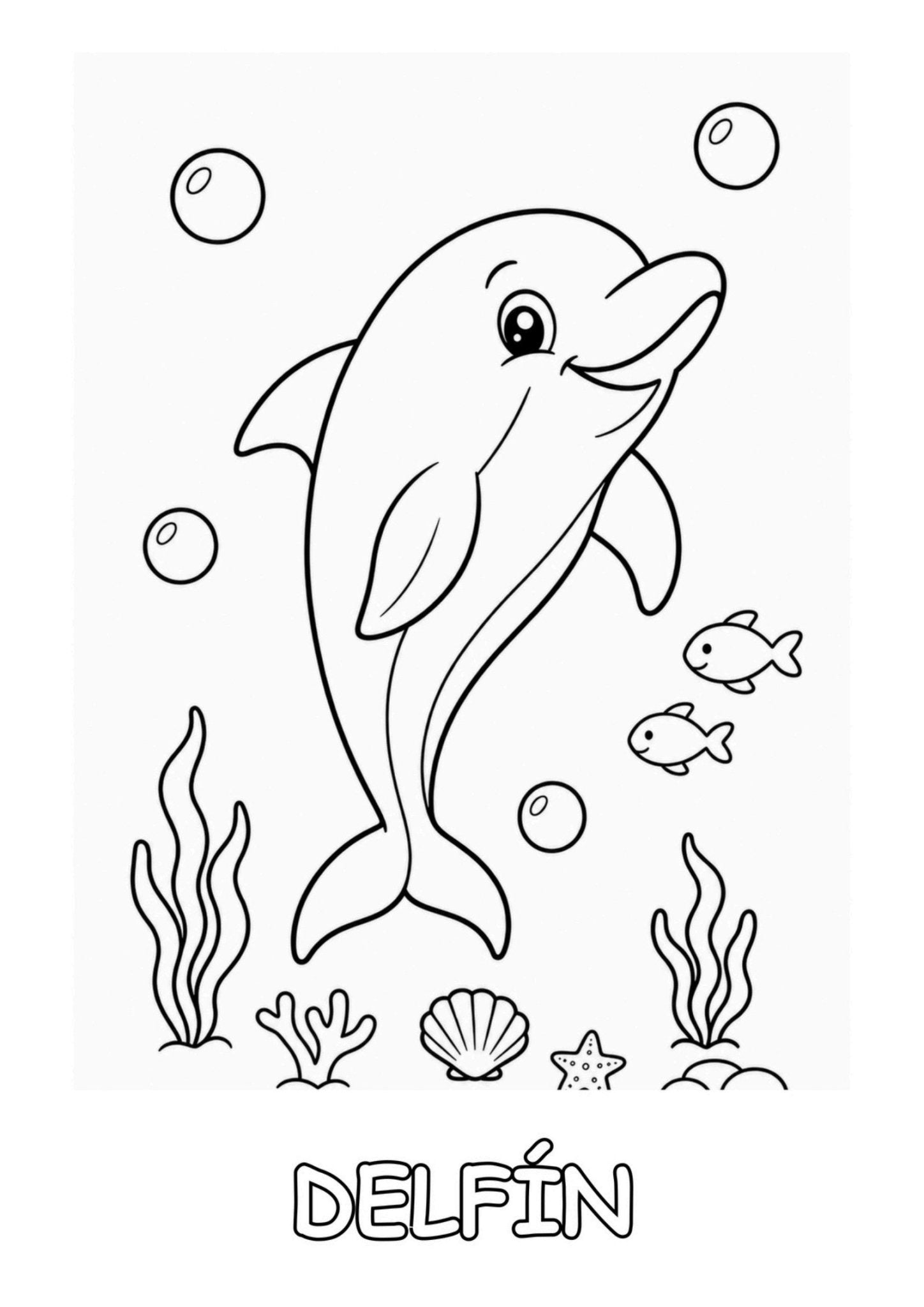 Animales Marinos para Colorear - BailyKids