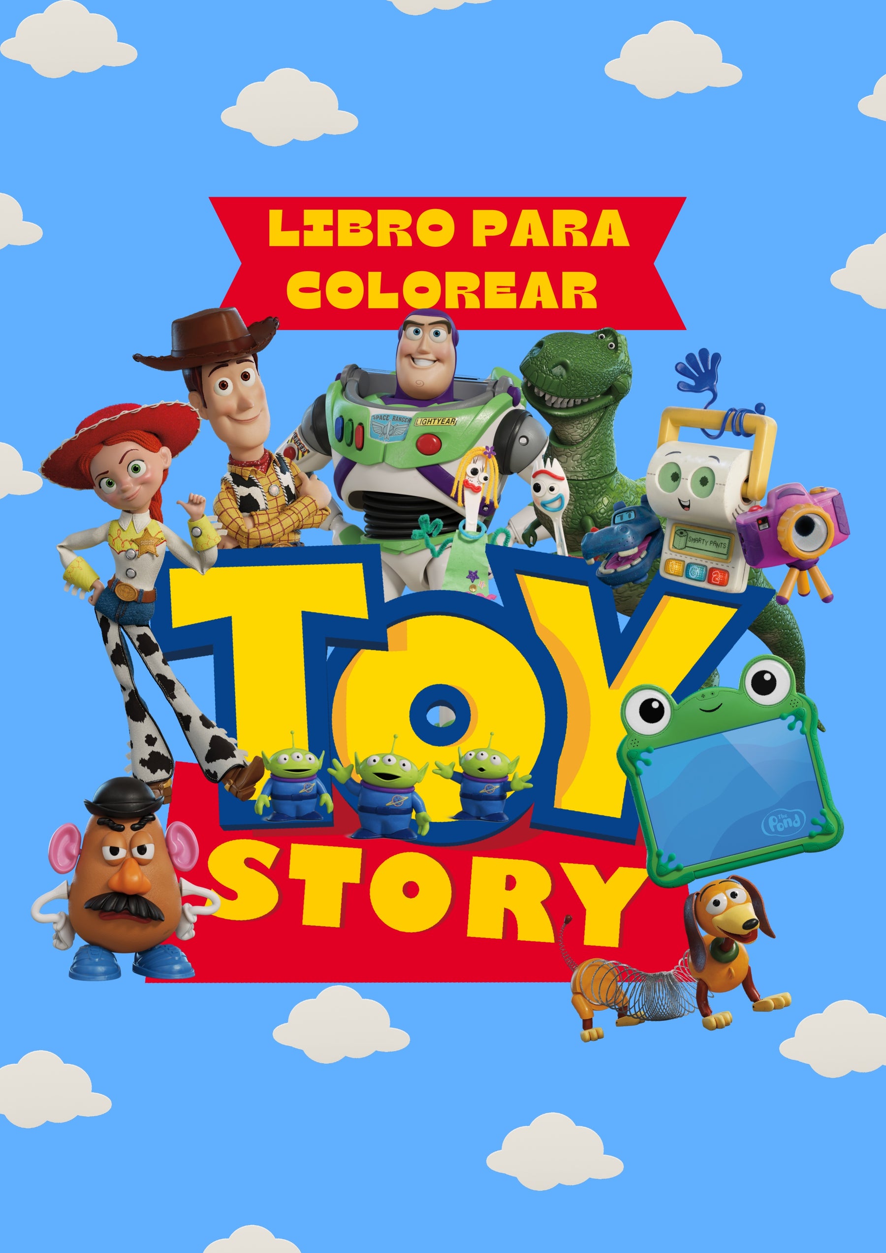 Portada del Libro para colorear Toy Story