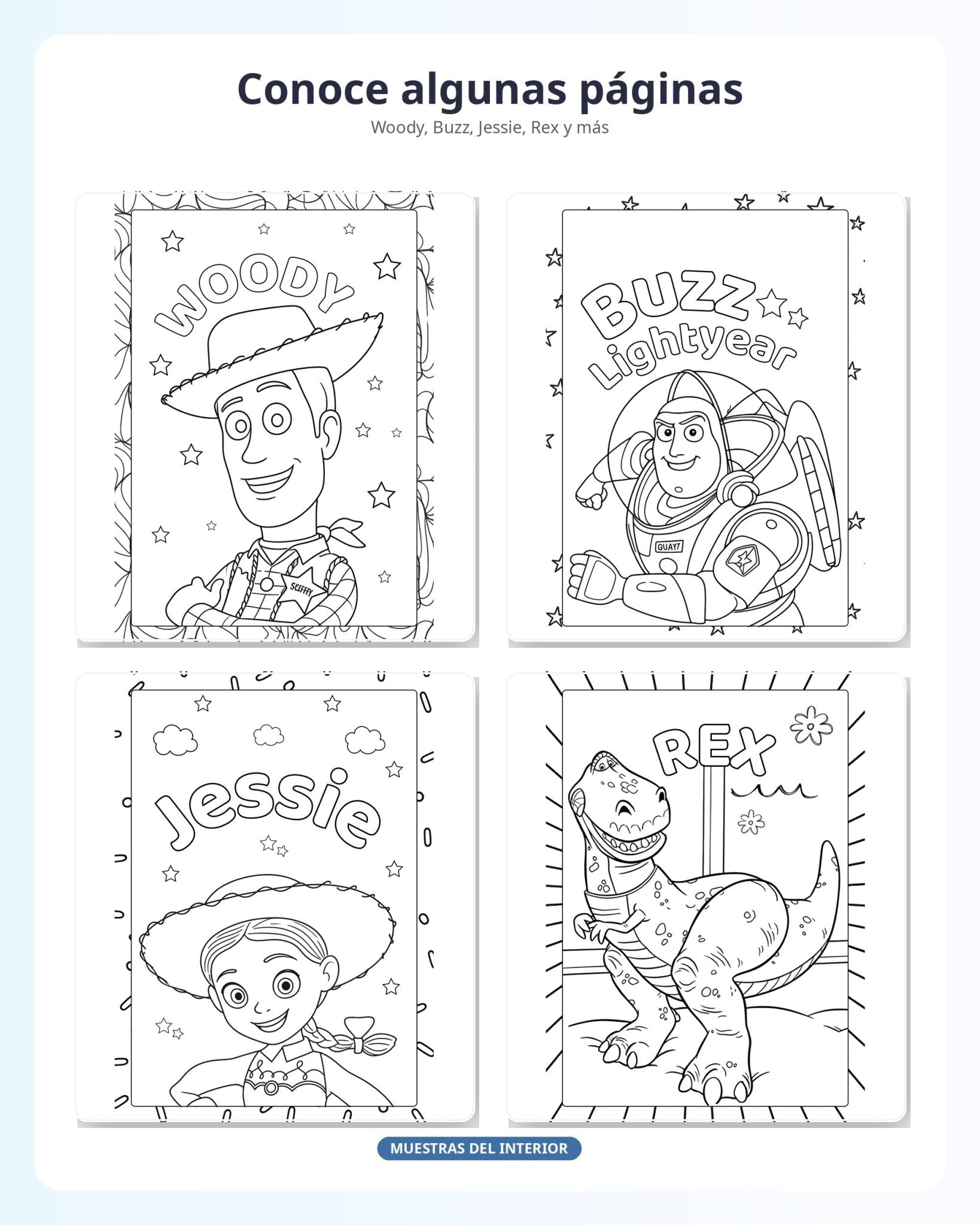 Libro para colorear Toy Story - BailyKids