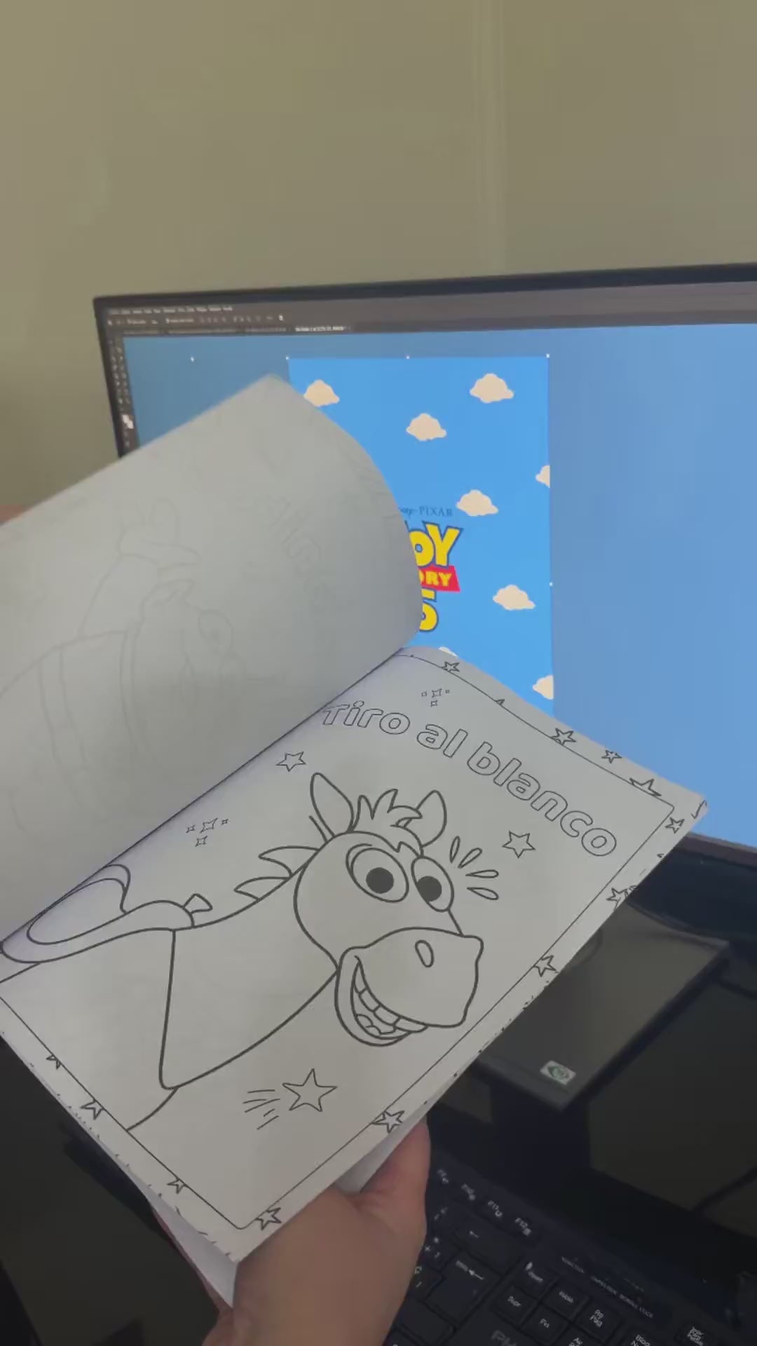 Vista en video del Libro para colorear Toy Story
